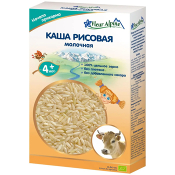 Каша молочна Fleur Alpine Органік Рисова, 200 г - Pampik