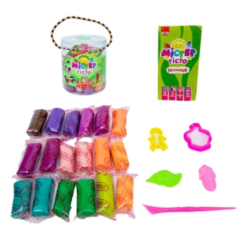 Набор теста для лепки Strateg Мистер тесто, 18 цветов (71803) - Pampik - 2