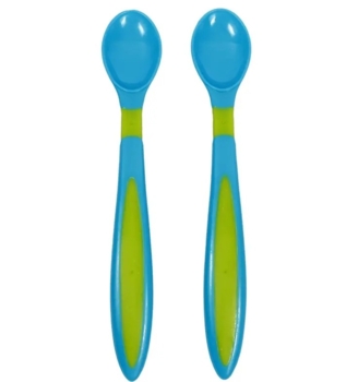 Набор ложек Курносики, с длинной ручкой, голубой, 2 шт. (7060 гол/жовт) - Pampik