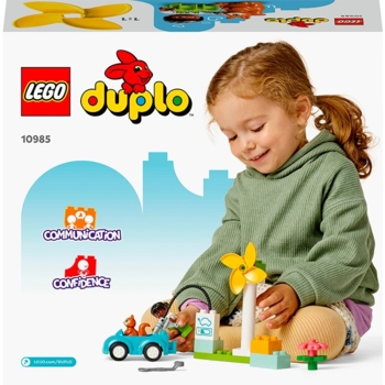 Конструктор LEGO DUPLO Вітрова турбіна та електромобіль, 16 деталей (10985) - Pampik - 6