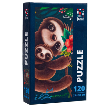 Пазли De.tail Милий лінивець, 120 елементів (DT100-06) - Pampik
