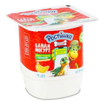 Йогурт Ростишка Банан 2%, 115 г - Pampik