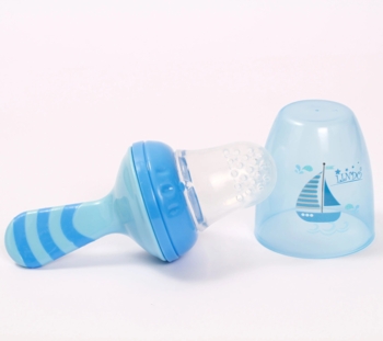 Ніблер Lindo, силіконовий, з ковпачком, блакитний (А 60 гол) - Pampik - 2