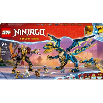 Конструктор LEGO NINJAGO Дракон стихій проти робота Володарки, 1038 деталей (71796) - Pampik