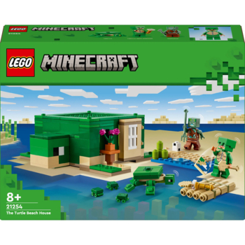 Конструктор LEGO Minecraft Пляжний будинок у формі черепах, 234 деталі (21254) - Pampik