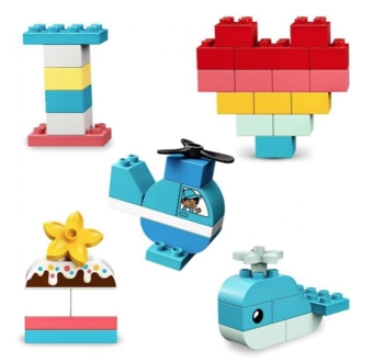 Конструктор LEGO DUPLO® Коробка-серце, 80 деталей (10909) - Pampik - 3