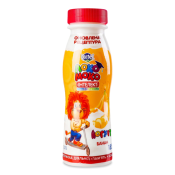 Йогурт питьевой Локо Моко Интеллект Банан 1,5%, 185 г - Pampik