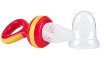 Ніблер Nuby з захисним ковпачком, червоний (5397red) - Pampik