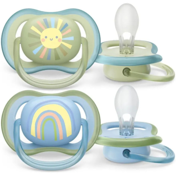 Пустушка Philips Avent Ultra Air, для хлопчиків, 0-6 місяців, 2 шт. (SCF085/58) - Pampik