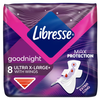 Гігієнічні прокладки Libresse Ultra Goodnight Extra Large, 8 шт. - Pampik - 2