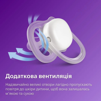 Пустушка Philips Avent Ultra Air, для хлопчиків, 0-6 місяців, 2 шт. (SCF085/58) - Pampik - 7