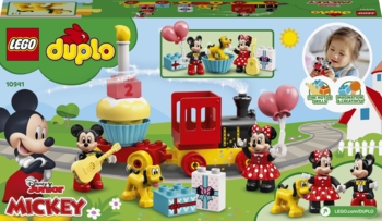 Конструктор LEGO DUPLO Disney Праздничный поезд Микки и Минни, 22 деталей (10941) - Pampik - 10