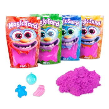 Кінетичний пісок Strateg Magic Sand фіолетовий, 350 г (39402-4) - Pampik - 2