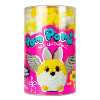 Набір для творчості Strateg Pom pom Банні (32016) - Pampik - 2