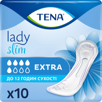 Урологічні прокладки Tena Lady Slim Extra, 10 шт. - Pampik