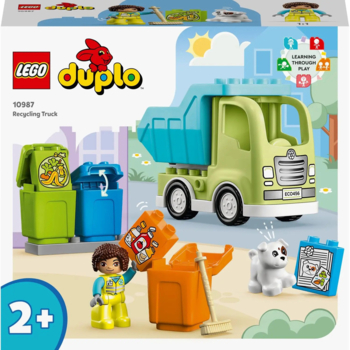 Конструктор LEGO DUPLO Town Сміттєпереробна вантажівка, 15 деталей (10987) - Pampik