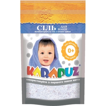 Детская морская соль для ванн Карапуз Антибактериальная, 500 г - Pampik