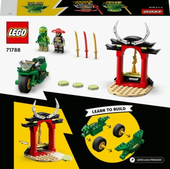 Конструктор LEGO NINJAGO Дорожній мотоцикл ніндзя Ллойда, 64 деталей (71788) - Pampik - 9