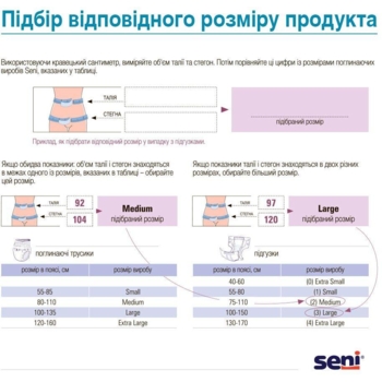 Підгузки для дорослих Seni Basic Large, 30 шт. - Pampik - 4