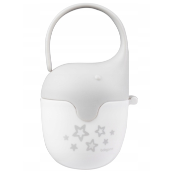 Футляр для пустышки BabyOno Слоник, серый (529/01) - Pampik