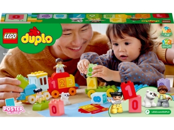 Конструктор LEGO DUPLO My First Потяг із цифрами - вчимося рахувати, 23 деталі (10954) - Pampik - 9
