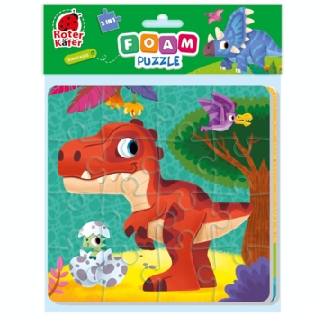 М'які пазли Roter Kafer 2 в 1 Динозаври, 25 елементів (RK6050-01) - Pampik