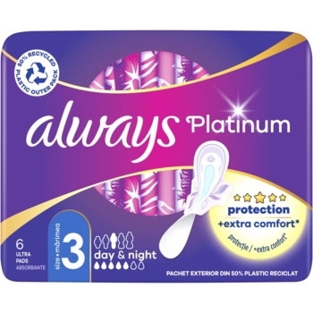 Гігієнічні прокладки Always Platinum Day & Night Single ароматизовані, 6 шт. - Pampik - 2