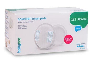 Лактаційні вкладиші BabyOno Comfort, 70 шт. - Pampik