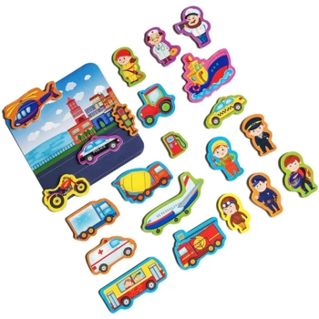 Магнитный набор Roter Kafer Транспорт с доской (RK2090-04) - Pampik - 4