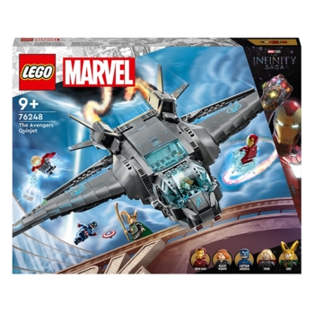 Конструктор LEGO Super Heroes Marvel Квінджет Месників, 798 деталей (76248) - Pampik