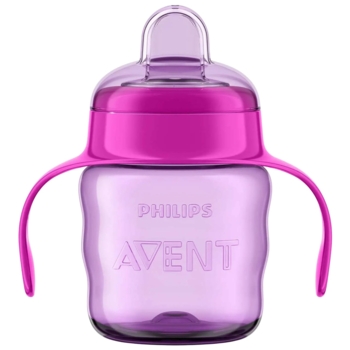 Чашка-непроливайка Philips Avent з м'яким носиком, 6+ міс, рожевий, 200 мл (SCF551/03) - Pampik