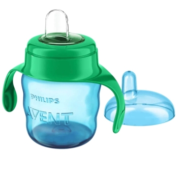 Чашка-непроливайка Philips Avent з м'яким носиком, 6+ міс, блакитний, 200 мл (SCF551/05) - Pampik - 3