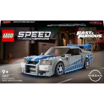 Конструктор LEGO Speed ​​Champions "Подвійний форсаж" Nissan Skyline GT-R (R34), 319 деталей (76917) - Pampik