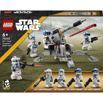 Конструктор LEGO Star Wars Бойовий загін бійців-клонів 501-го легіону, 119 деталей (75345) - Pampik