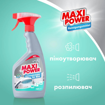 Универсальное моющее средство для ванной комнаты Maxi Power, 700 мл - Pampik - 4