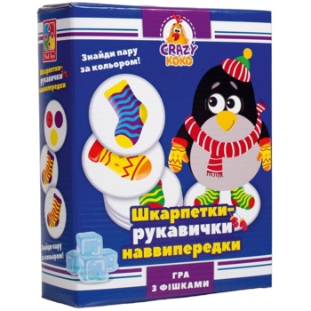 Гра настільна Vladi Toys Crazy Koko Шкарпетки-рукавички, укр. мова (VT8025-05) - Pampik