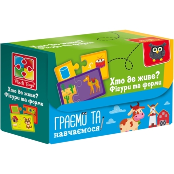 Пазлы Vladi Toys Академия развития "Найди пару. Кто где живет?", 21 элемент (VT5003-03) - Pampik
