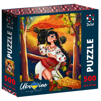 Пазли De.tail Україночка з джавеліном, 500 елементів (DT500-07) - Pampik