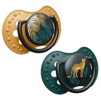 Пустушка силіконова Lovi Jungle Vibes Boy, динамічна, 6-18 міс, 2 шт. (22/903boy) - Pampik