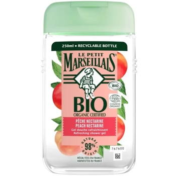 Гель для душу Le Petit Marseillais® БІО Білий персик і Нектарин, 250 мл - Pampik