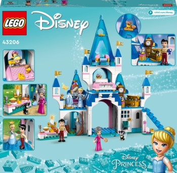 Конструктор LEGO Disney Princess Замок Попелюшки та Прекрасного принца, 365 деталей (43206) - Pampik - 9