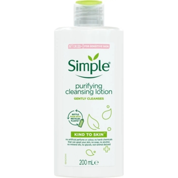 Очищаючий лосьйон Simple Kind to Skin, 200 мл - Pampik