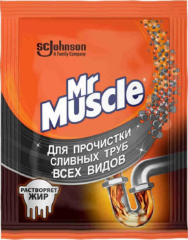 Гранулы для прочистки труб Mr Muscle, 75 г - Pampik