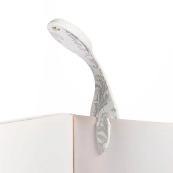 Закладка-фонарик Flexilight Классика Белая Флора 14.7х3.6х1.3 см (FLWF) - Pampik - 4