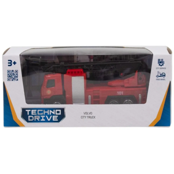 Автомодель TechnoDrive Volvo Пожарная машина со стрелой (250302) - Pampik - 9