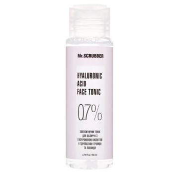Тонік для обличчя Mr.Scrubber Hyaluronic Acid Face Tonic 0,7%, 80 мл - Pampik
