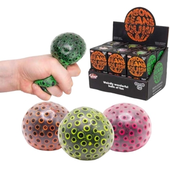 Скранчемс Tobar м'ячик-антистрес, неонові боби (38592) - Pampik