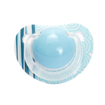 Пустушка силіконова Lindo, анатомічна, 12+ міс., блакитний (Li402/12+гол) - Pampik