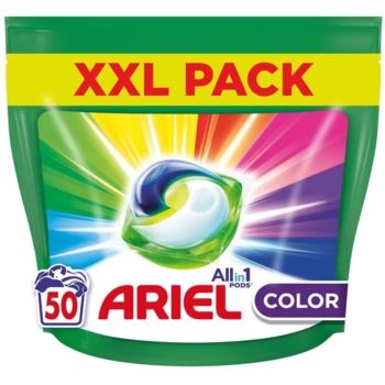 Капсулы для стирки Ariel Pods All-in-1 Color Чистота и Свежесть, 50 шт. - Pampik