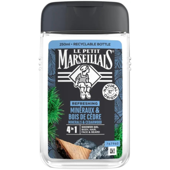 Гель-шампунь для чоловіків Le Petit Marseillais Кедр та мінерали, 250 мл - Pampik